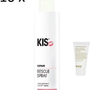 10 x KIS Rescue Spray 200ml + Gratis Evo Travel Size - Voordeelset