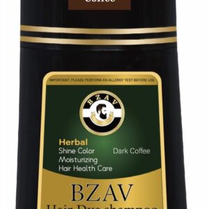 1+1 gratis Donker coffee Bzav Haarverf shampoo (dark brown ) 500 ml