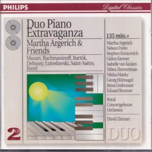 2 CD Duo Piano Extravaganza - Diverse componisten - Martha Argerich & Friends, Royal Concertgebouw Orchestra o.l.v. David Zinman