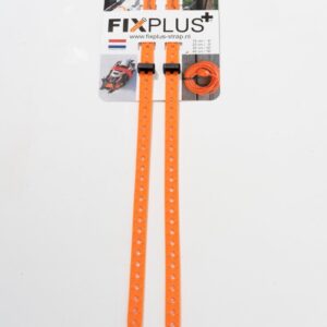 2 Fixplus straps oranje 40cm - TPU spanband voor snel en effectief bundelen en bevestigen van fietsonderdelen, ski's, buizen, stangen, touwen en latten