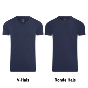 3-PACK Mario Russo T-Shirts - Navy, Model: V-Hals
