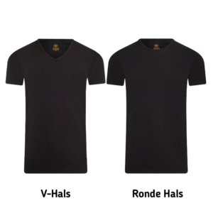 3-PACK Mario Russo T-Shirts - Zwart, Model: V-Hals
