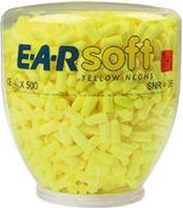 3M EAR dispenser Yellow Neons Soft, voor One Touch dispenser, 500 paar/VE