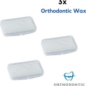 3x Orthodontic Wax | Beugel wax| Zonder Smaak