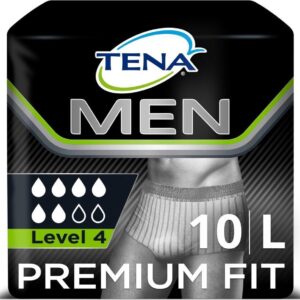 4x Tena Men Premium Fit Large 10 stuks
