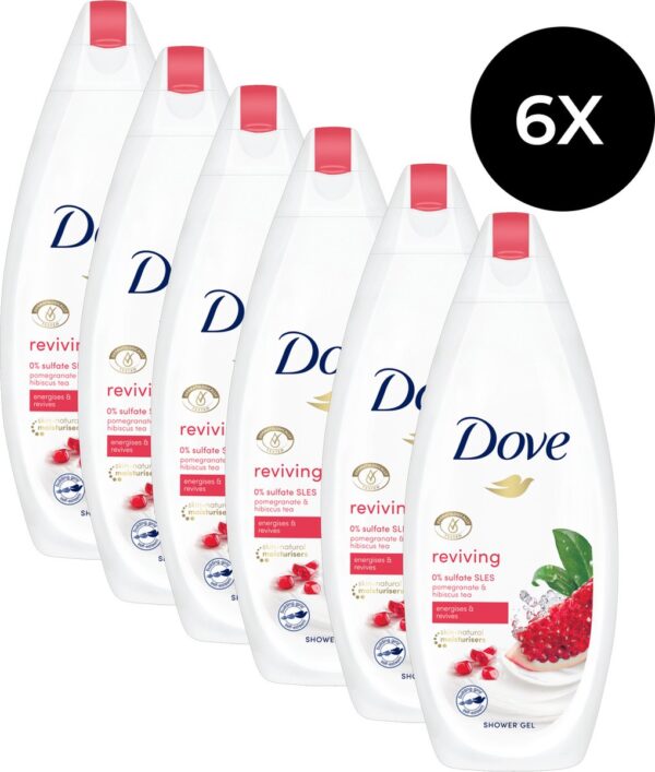 6x Dove Douchegel - Go Fresh Revive Granaatappel 250ml