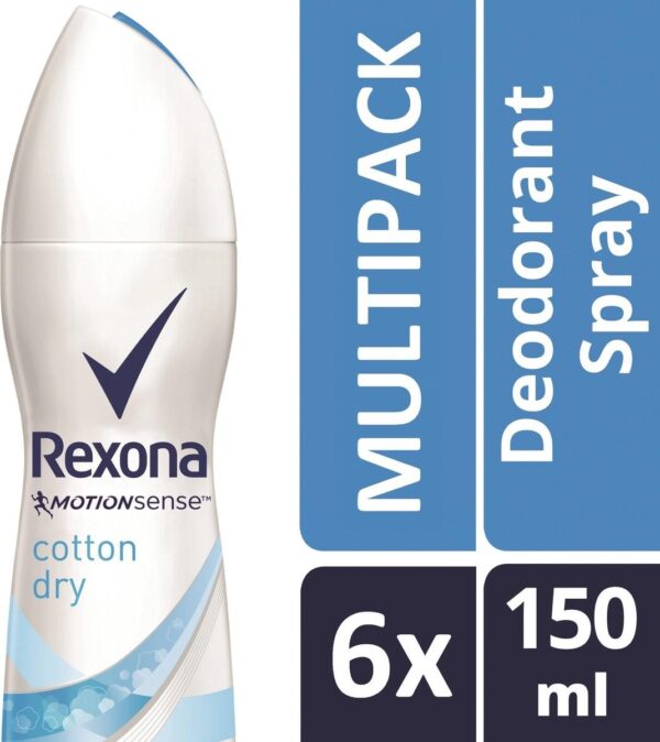 6x Rexona Deospray Women - Cotton Dry 150 ml