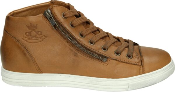 AQA Shoes A8405 - VeterlaarzenHoge sneakersDames sneakersDames veterschoenenHalf-hoge schoenen - Kleur: Cognac - Maat: 37