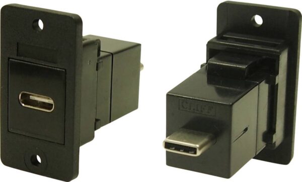 Adapter, Bus, inbouw USB-bus type C - USB-stekker type B CP30611X Cliff 1 stuk(s)