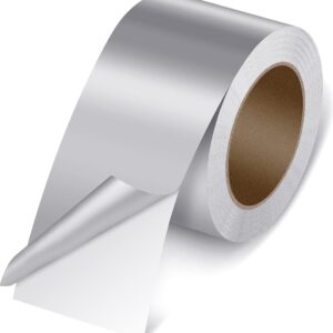 Aluminium Tape - 6cm x 35m - afdichtingstape - Hittebestendig - Isolatie - Waterdicht - Dampdicht - Hoge Temperatuur - Aluminium radiatorfolie tape - Aluminiumtape - Zelfklevende Aluminium Tape