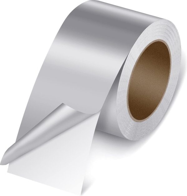 Aluminium Tape - 6cm x 35m - afdichtingstape - Hittebestendig - Isolatie - Waterdicht - Dampdicht - Hoge Temperatuur - Aluminium radiatorfolie tape - Aluminiumtape - Zelfklevende Aluminium Tape