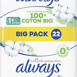 Always Cotton Protection Ultra Normal (maat 1) - Maandverband Met Vleugels - Voordeelbox 66 Stuks
