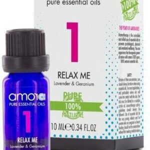 Amora Pure Essential Oils - 1 Relax Me - Lavender & Geranium 10ml