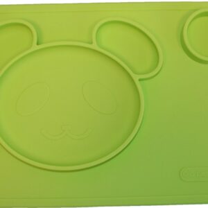 Anti-slip silicone 3D kinder placemat Beer Groen | Kinderplacemat | Anti Slip | Super leuk | By TOOBS