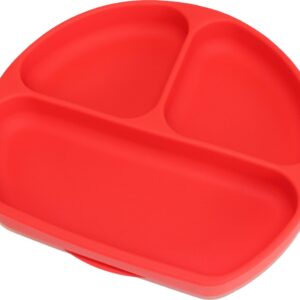 Anti-slip silicone 3D kinder placemat Plate Rood | Kinderplacemat | Vaatwasser bestendig | Anti Slip | Super leuk | By TOOBS