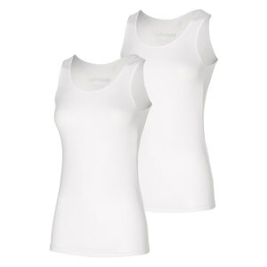 Apollo Singlet Dames Bamboo Wit 2-pack-M