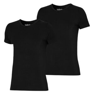 Apollo T-shirt Heren Bamboo Basic V-neck Zwart 2-pack