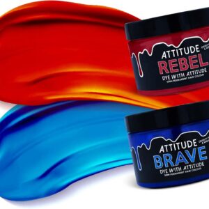 Attitude Hair Dye - HARLEY Duo Semi permanente haarverf combi - Rood/Blauw