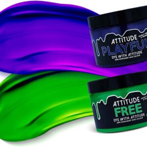 Attitude Hair Dye - JOKER Duo Semi permanente haarverf combi - Paars/Groen