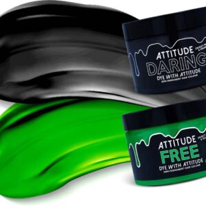 Attitude Hair Dye - NU METAL Duo Semi permanente haarverf combi - Zwart/Groen