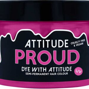 Attitude Hair Dye - Proud UV Semi permanente haarverf - Felroze
