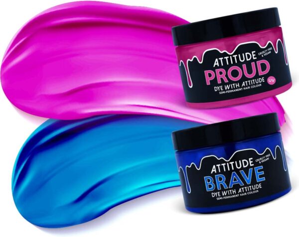 Attitude Hair Dye - SCENE KID Duo Semi permanente haarverf combi - Blauw/Roze