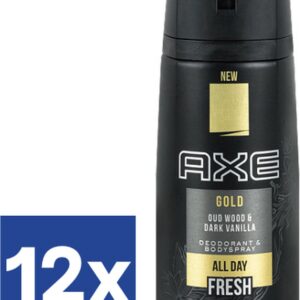 Axe Deodorant Spray Gold (Voordeelverpakking) - 12 x 150 ml