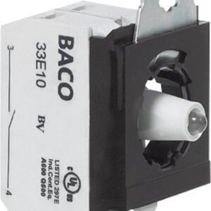 BACO BA333EAGL11 Contactelement, LED-element Met bevestigingsadapter 1x NC, 1x NO Groen Moment 24 V 1 stuk(s)