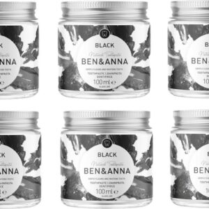 BEN&ANNA - Black charcoal tandpasta - 6 Pak