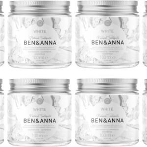 BEN&ANNA - Whitening Tandpasta - 8 Pak - voordeelverpakking