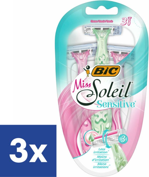 BIC Scheermesjes Miss Soleil Sensitive - 3 x 3 stuks