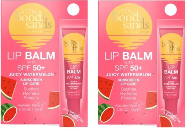 BONDI SANDS - Sunscreen Lip Balm SPF 50+ Juicy Watermelon - 2 Pak