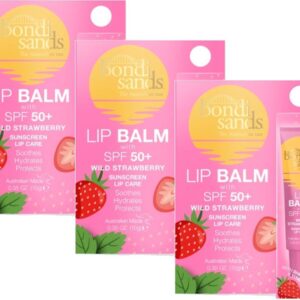 BONDI SANDS - Sunscreen Lip Balm SPF 50+ Strawberry - 3 Pak