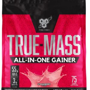 BSN True Mass All-in One Mass Gainer - Weight Gainer - Aardbei - 25 shakes (4200 gram)