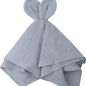 Baby Berliée - Knuffeldoekje - Cuddle Cloth - Konijnen Oortjes - Blauw - Unisex