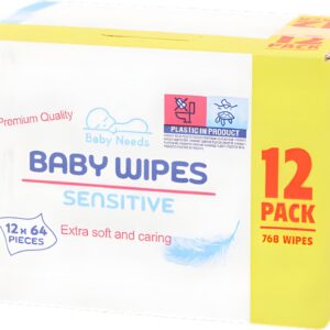 Baby Needs Babydoekjes Sensitive - 12-Pack