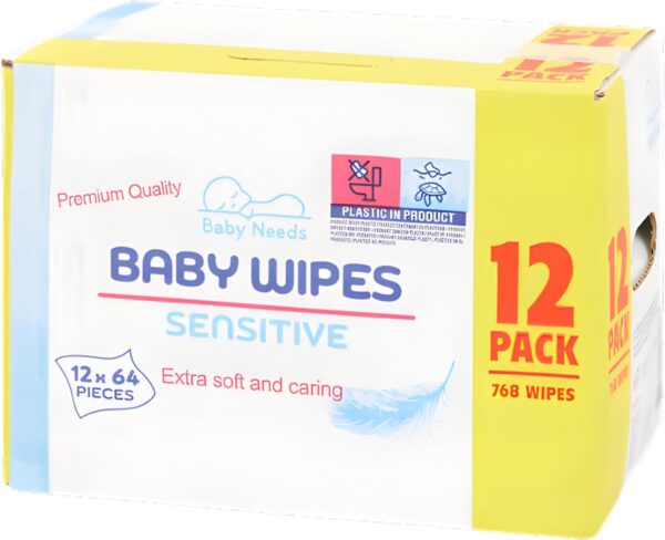 Baby Needs Babydoekjes Sensitive - 12-Pack