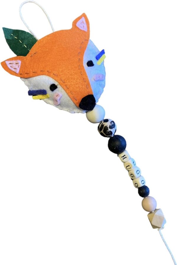Baby wagenhanger Fox I *met naam* I handmade - vilten hanger