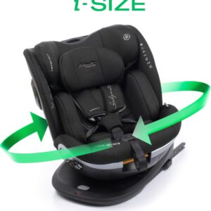 Babyauto Xperta i-Size Autostoel - 360° met Isofix - 40 tot 150cm - 0 tot 36kg - Tot 12 jaar - Kleur Zwart