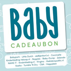 Babycadeaubon blauw - Cadeaukaart 15 euro