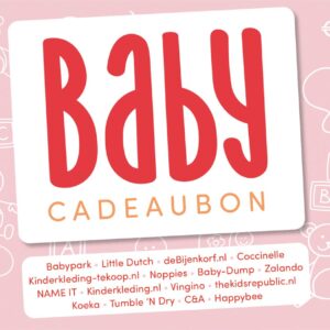 Babycadeaubon roze - Cadeaukaart 100 euro