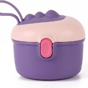 Babyvoeding Dispenser - Baby Melkpoeder Doseer Box - Reisbox - Opbergdoos voor voeding - Dispenser met schep 220ML - Paars
