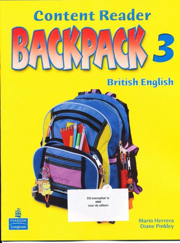 Backpack Gold 3 Content reader groep 7