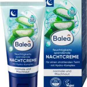 Balea Nachtcrème hydraterend met 10% aloë vera en hydrocomplex (50 ml)