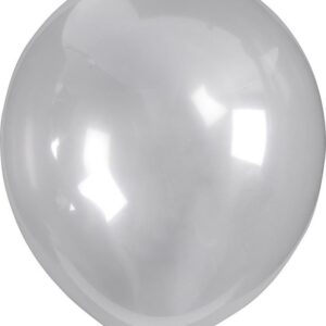 Ballonnen, rond, d 23 cm, transparant, 10 stuk/ 1 doos