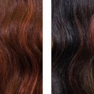 Balmain Hair Dress 45 cm. - Memory®Hair - kleur Barcelona - mix van donkerbruin met rode tinten