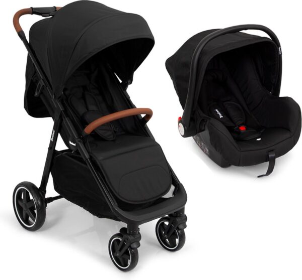 Baninni 2-in-1 Multi Standen Kinderwagen met Autostoel Ditta Zwart