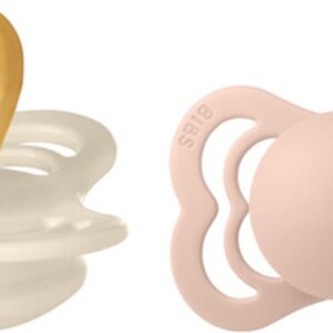 BiBS - Supreme Pacifier - Stage 2 Fopspeen - 6+ maanden - 2 stuks - Ivory / Blush