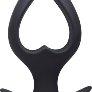 Blackdoor Collection Buttplug Vibrator - Anker Buttplug - Harten Vorm Large - 14.9 cm - Zwart