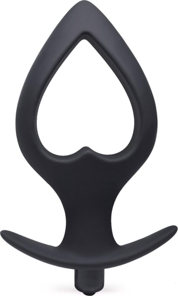Blackdoor Collection Buttplug Vibrator - Anker Buttplug - Harten Vorm Large - 14.9 cm - Zwart